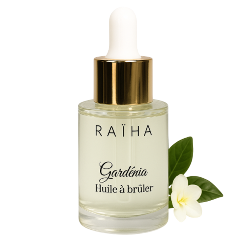 Flacon huile a brûler parfumée senteur gardenia