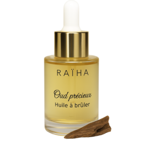 Flacon huile a brûler parfumée oud